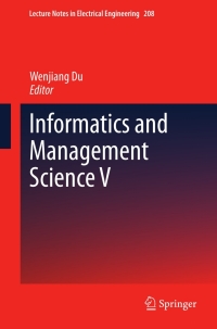 Cover image: Informatics and Management Science V 9781447147954