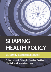 Imagen de portada: Shaping health policy 1st edition 9781847427588