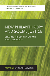 Titelbild: New philanthropy and social justice 9781447316985