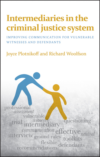 Cover image: Intermediaries in the criminal justice system 9781447326069