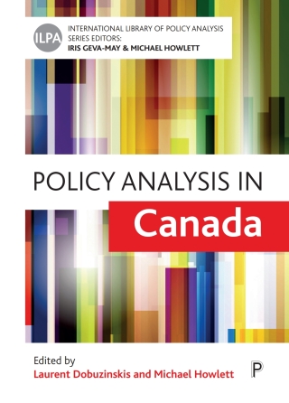 Cover image: Policy Analysis in Canada 1st edition 9781447334910