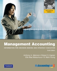 Cover image: Management Accounting: Information for Decision-Making and Strategy Execution 6th edition 9780273769989