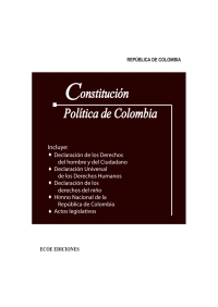 Cover image: Constitución política de Colombia 1991 1st edition 9789586480161