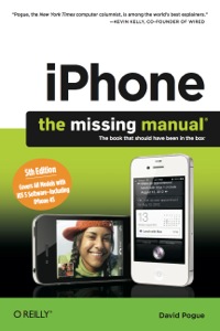 Cover image: iPhone: The Missing Manual 5th edition 9781449301774