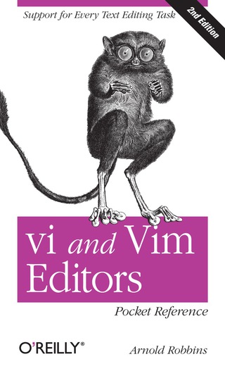 Cover image: vi and Vim Editors Pocket Reference 2nd edition 9781449392178