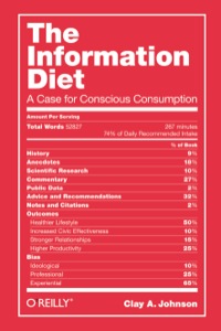Cover image: The Information Diet 1st edition 9781449304683