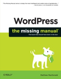 Cover image: WordPress: The Missing Manual 1st edition 9781449309848