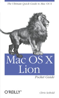 Cover image: Mac OS X Lion Pocket Guide 1st edition 9781449310585
