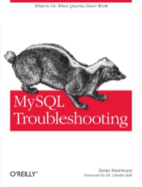 Cover image: MySQL Troubleshooting 1st edition 9781449312008