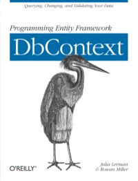 Cover image: Programming Entity Framework: DbContext 1st edition 9781449312961