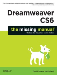 Cover image: Dreamweaver CS6: The Missing Manual 1st edition 9781449316174