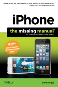 Cover image: iPhone: The Missing Manual 6th edition 9781449316488