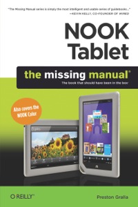 Cover image: NOOK Tablet: The Missing Manual 1st edition 9781449317751