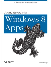 Cover image: Getting Started with Windows 8 Apps 1st edition 9781449320553