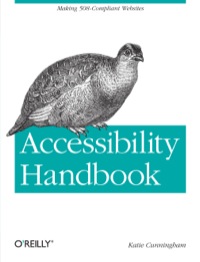 Cover image: Accessibility Handbook 1st edition 9781449322854