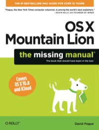 Cover image: OS X Mountain Lion: The Missing Manual 1st edition 9781449330279