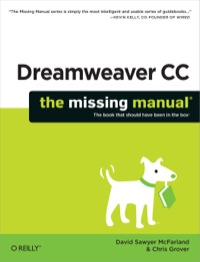 Cover image: Dreamweaver CC: The Missing Manual 1st edition 9781449341701
