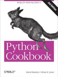 Cover image: Python Cookbook 3rd edition 9781449340377