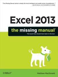 Immagine di copertina: Excel 2013: The Missing Manual 1st edition 9781449357276