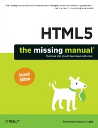 Cover image: HTML5: The Missing Manual 2nd edition 9781449363260