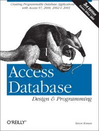 表紙画像: Access Database Design & Programming 3rd edition 9780596002732