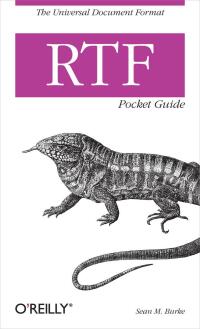 Imagen de portada: RTF Pocket Guide 1st edition 9780596004750