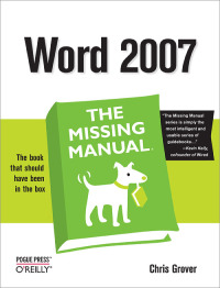 Titelbild: Word 2007: The Missing Manual 1st edition 9780596527396