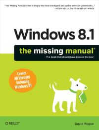 Cover image: Windows 8.1: The Missing Manual 1st edition 9781449371623