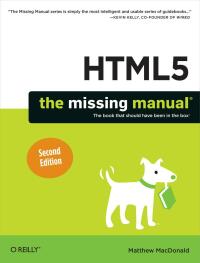 Cover image: HTML5: The Missing Manual 2nd edition 9781449363260