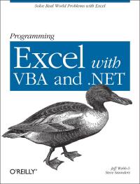 Cover image: Programming Excel with VBA and .NET 1st edition 9780596007669