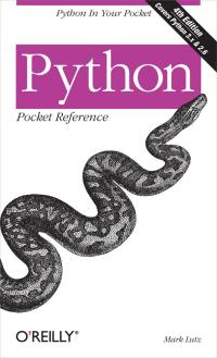 Cover image: Python Pocket Reference 4th edition 9780596158088