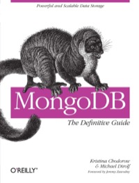 Cover image: MongoDB: The Definitive Guide 1st edition 9781449381561