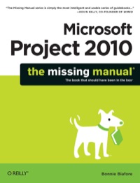 Cover image: Microsoft Project 2010: The Missing Manual 1st edition 9781449381950