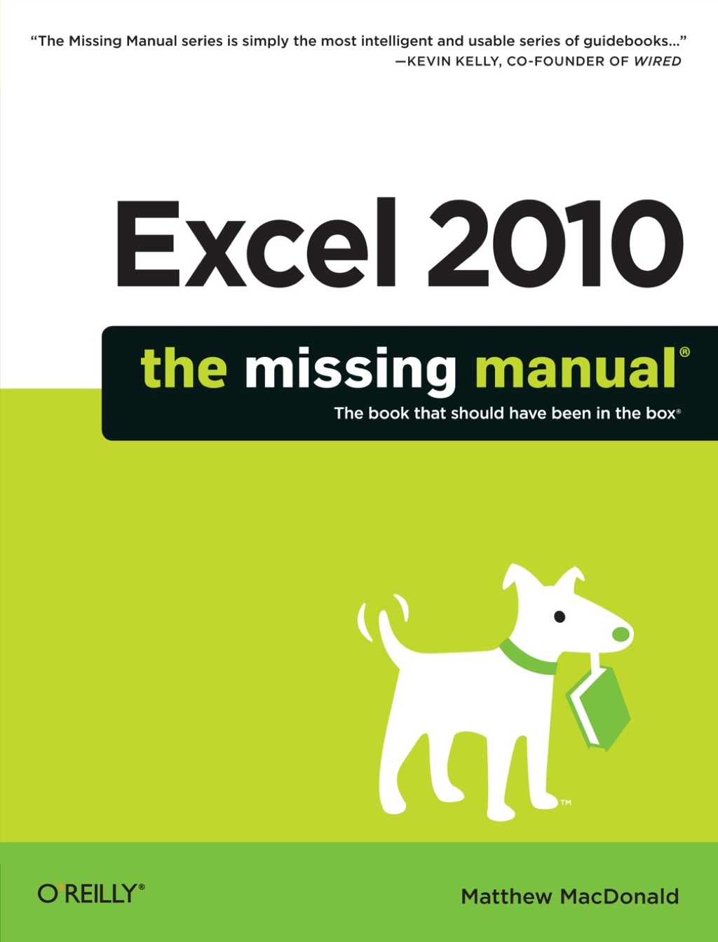 Excel 2010: The Missing Manual 1st Edition