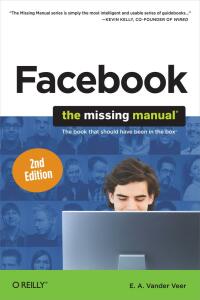 Cover image: Facebook: The Missing Manual 1st edition 9781449380144