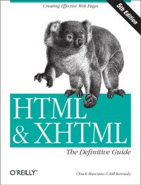 Cover image: HTML & XHTML: The Definitive Guide 5th edition 9780596003821