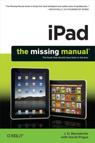 Cover image: iPad: The Missing Manual 1st edition 9781449387846
