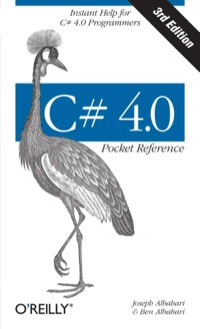 Cover image: C# 4.0 Pocket Reference 3rd edition 9781449394011