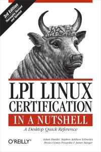 Cover image: LPI Linux Certification in a Nutshell 3rd edition 9780596804879