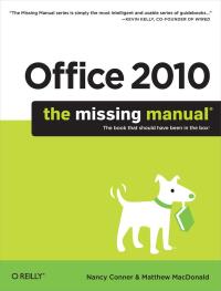 Imagen de portada: Office 2010: The Missing Manual 1st edition 9781449382407