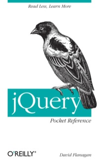 Cover image: jQuery Pocket Reference 1st edition 9781449397227