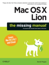 Cover image: Mac OS X Lion: The Missing Manual 1st edition 9781449397494