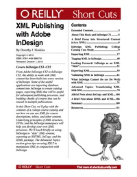 Imagen de portada: XML Publishing with Adobe InDesign 1st edition 9781449398576