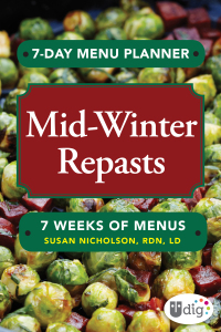 Cover image: 7-Day Menu Planner: Mid-Winter Repasts 9781449477653