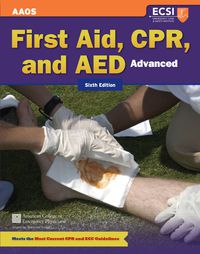 Imagen de portada: Advanced First Aid, CPR, and AED 6th edition 9781449609467