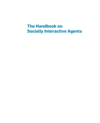 Imagen de portada: The Handbook on Socially Interactive Agents 9781450387217