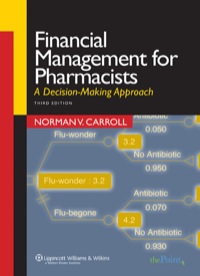 Cover image: Financial Management for Pharmacists: A Decision-Making Approach 3rd edition