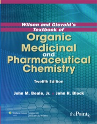 Cover image: Wilson and Gisvold's Textbook of Organic Medicinal and Pharmaceutical Chemistry, North American Edition 12th edition