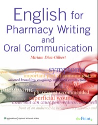 Cover image: English for Pharmacy Writing and Oral Communication 1st edition 9780781774321