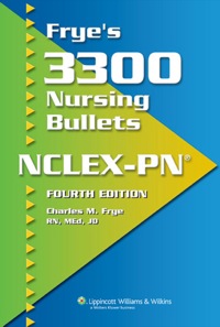 Cover image: Frye's 3300 Nursing Bullets for NCLEX-PN 4th edition